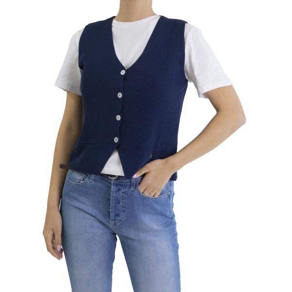 Gilet senza maniche scollo a v Please 